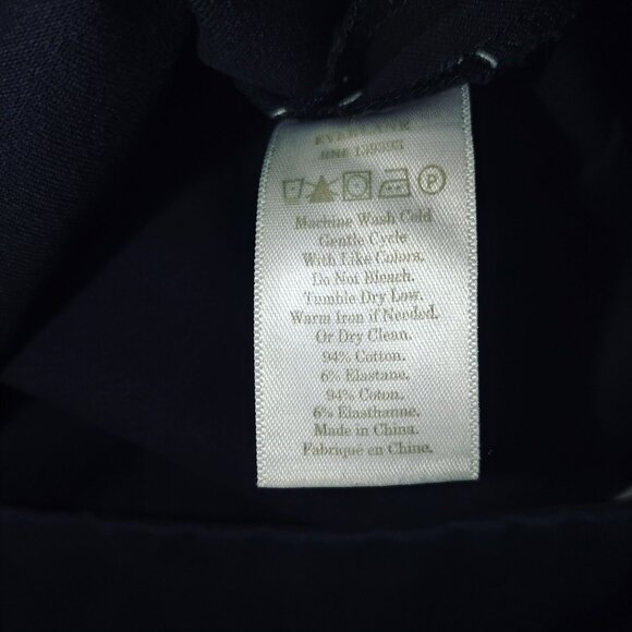 Everlane The Side Zip Stretch‎ Cotton Pant in Black Size 6 Corporate Goth Career - Picture 5 of 8